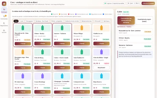Démo Nova Cave pour cavistes